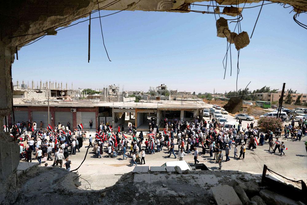 النازحون السوريون