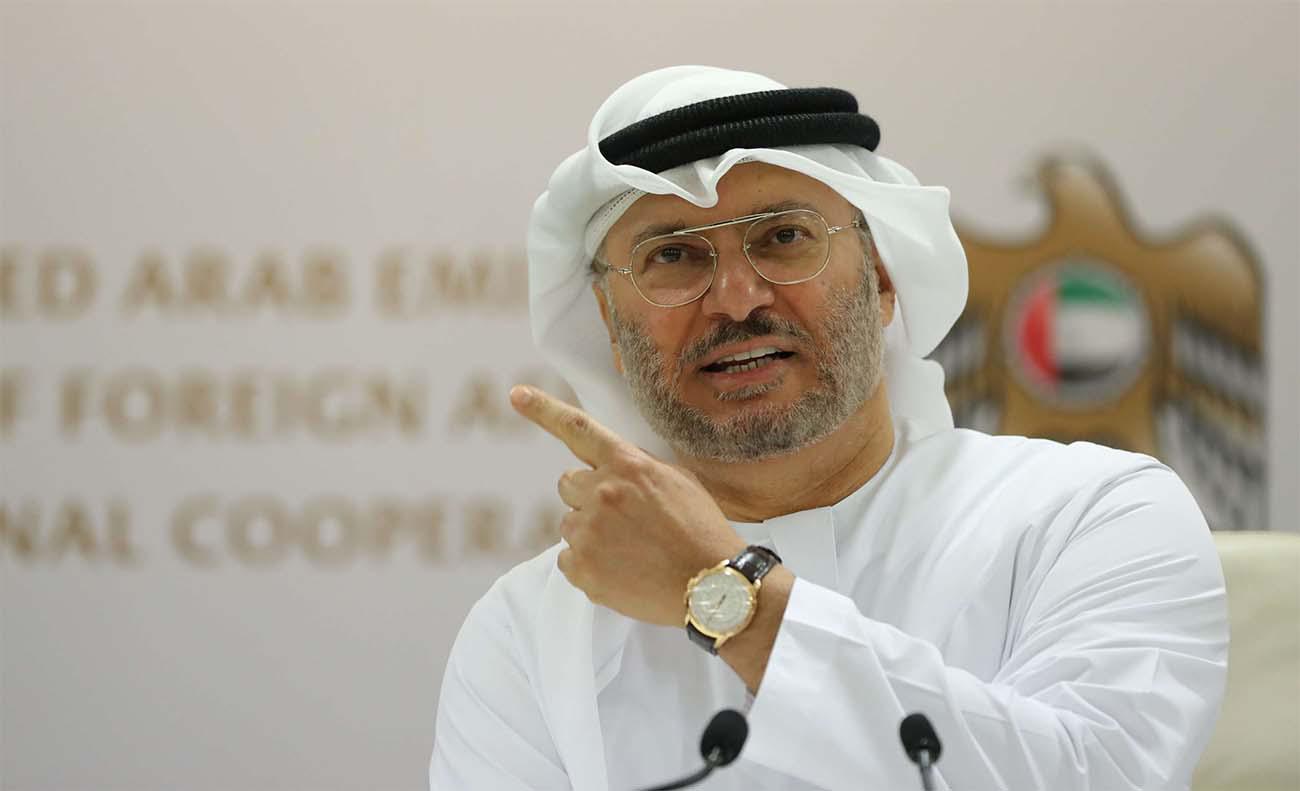UAE’s State Minister for Foreign Affairs Anwar Gargash 