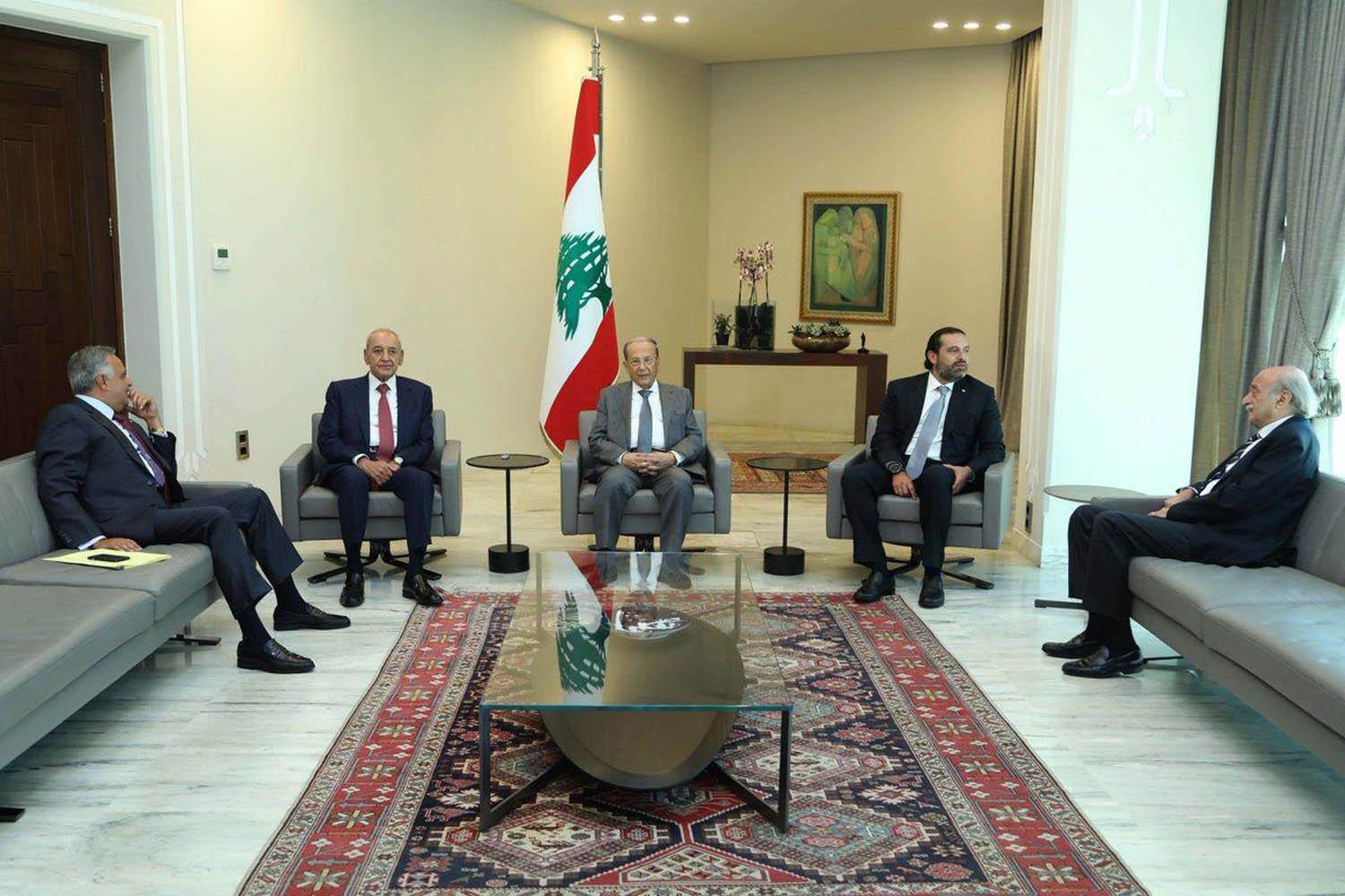 لقاء بين جنبلاط وأرسلان برعاية الرؤساء عون وبري والحريري