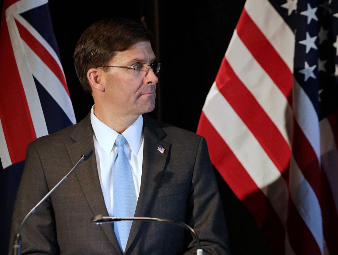US Secretary of Defense Mark Esper
