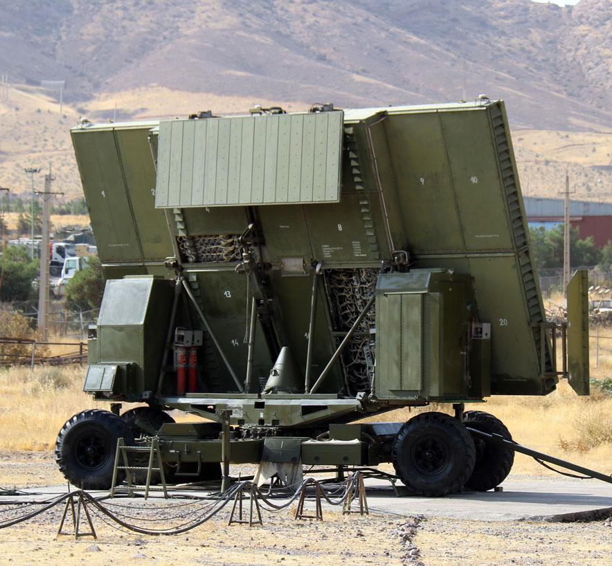 A handout picture made available by the Iranian Army office shows the new missile defence system, called "Falagh"