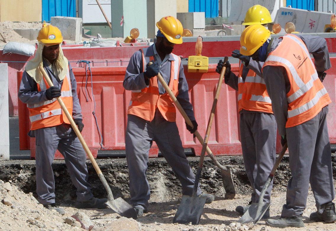Workers on billion-dollar construction projects are living in tragic conditions