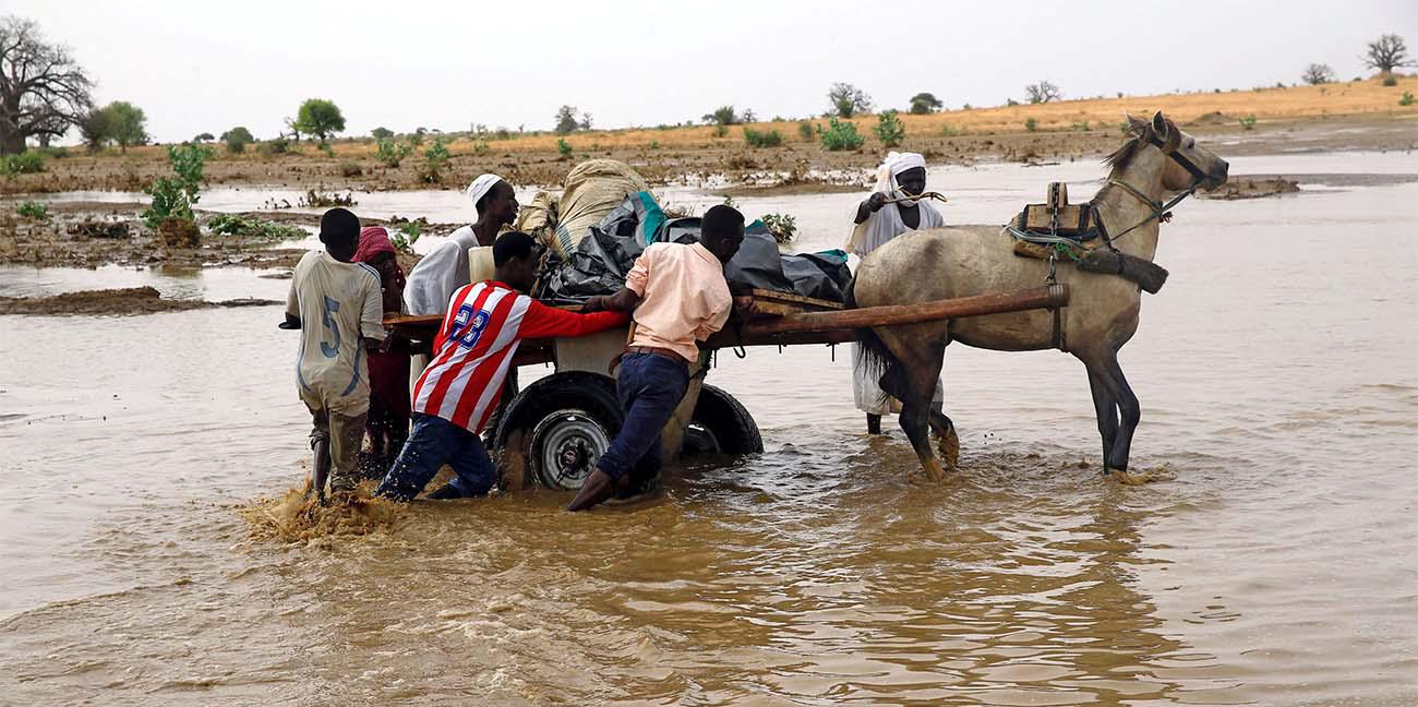 Heavy rain has battered parts of Sudan for days now