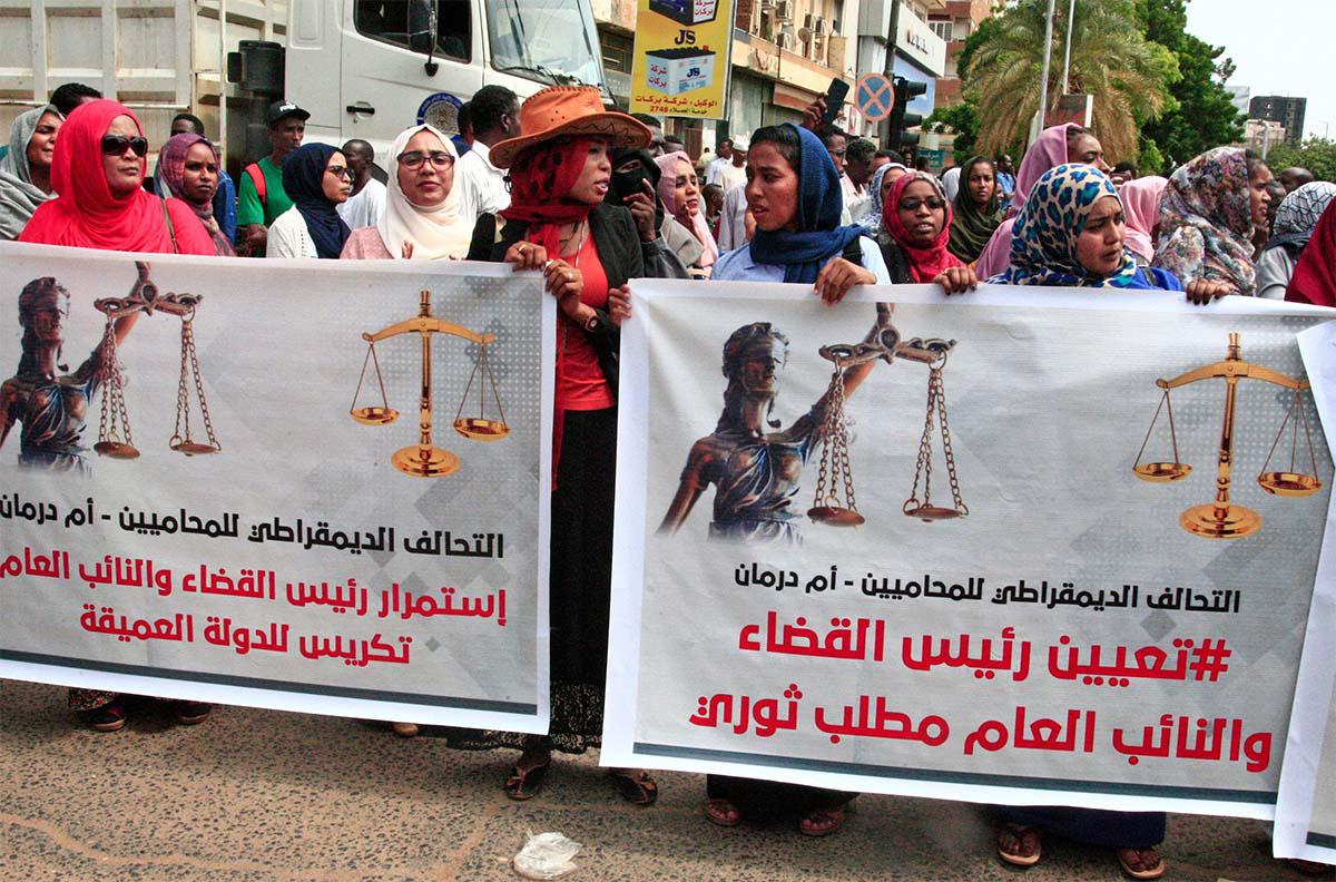 Sudanese protesters