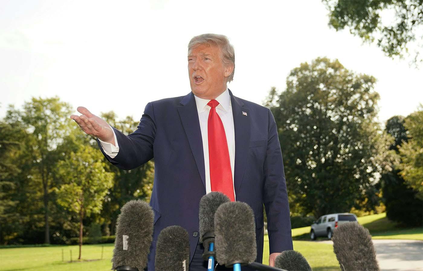 US President Donald Trump 