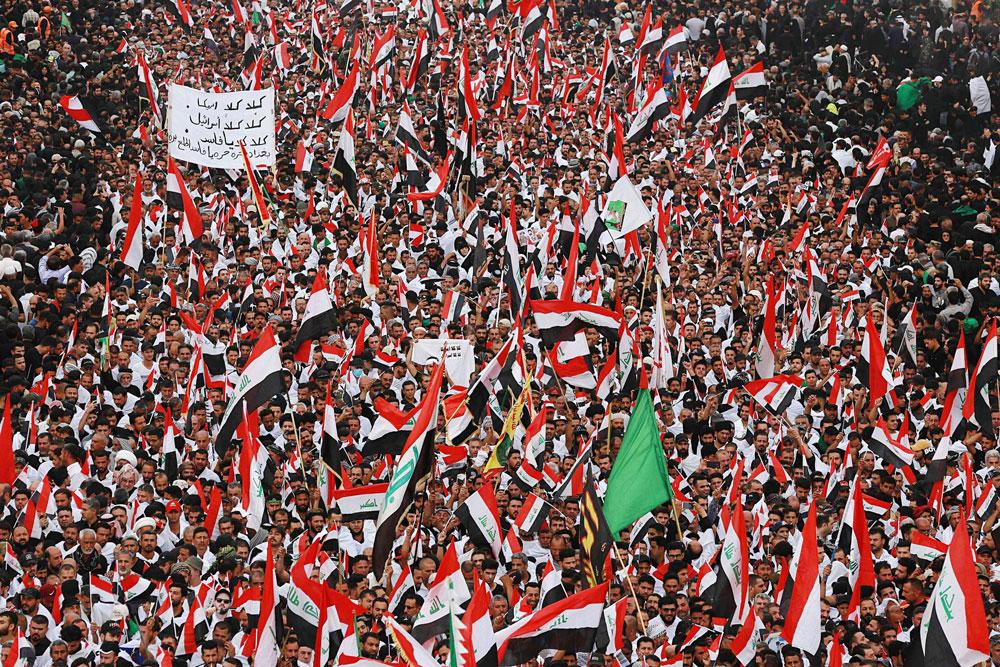 موكب زوار المشاركين بإحياء ذكرى الأربعينية في مدينة كربلاء