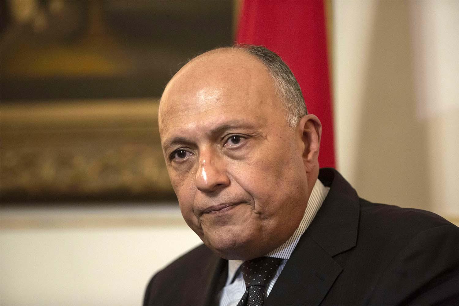 Egyptian FM Sameh Shoukry said that US officials would be present at the mediated talks 