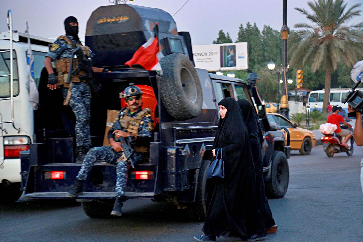 Iraqi Federal police deployed in Sadr City