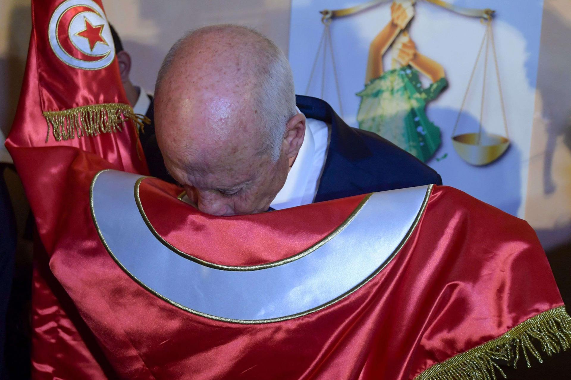 الرئيس التونسي المنتخب قيس سعيد