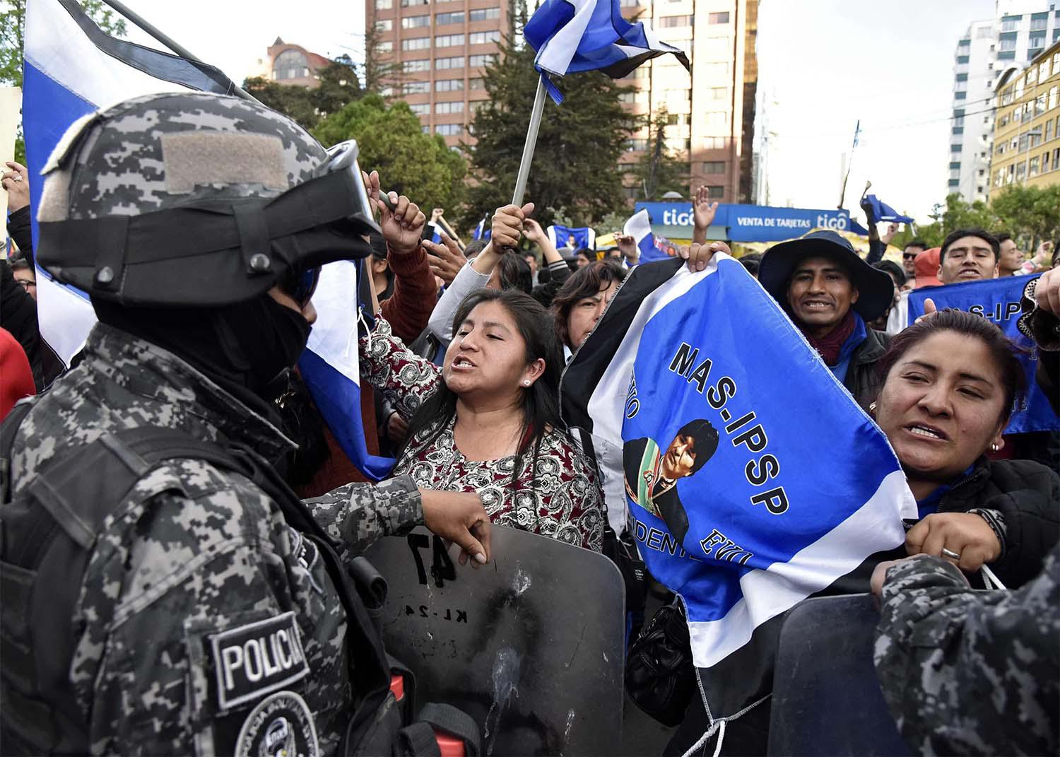 In Bolivia, the unrest is about President Evo Morales’s fourth-term election victory, which some describe as a fraud 