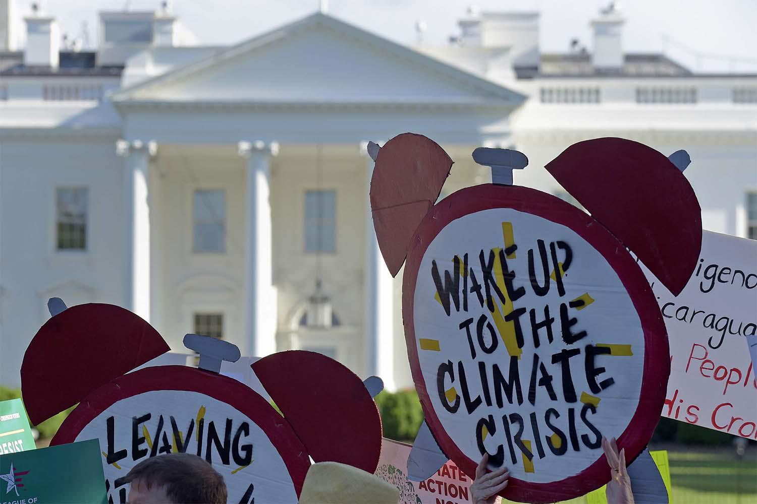Protest against the climate change