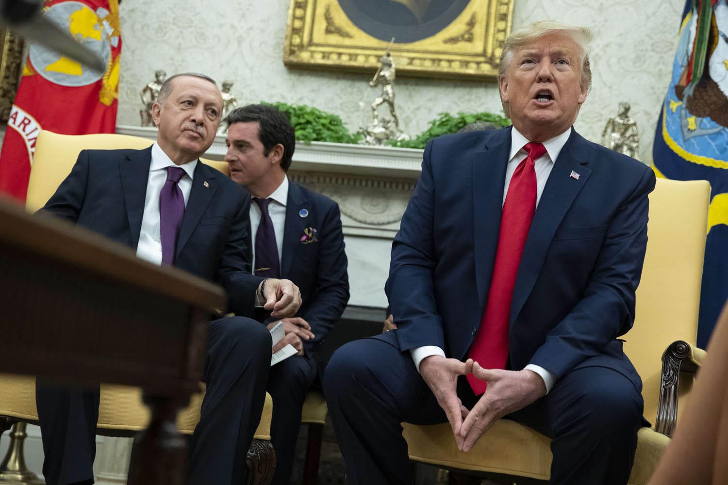 الرئيس الأميركي دونالد ترامب يستقبل الرئيس التركي رجب طيب أردوغان في البيت الأبيض