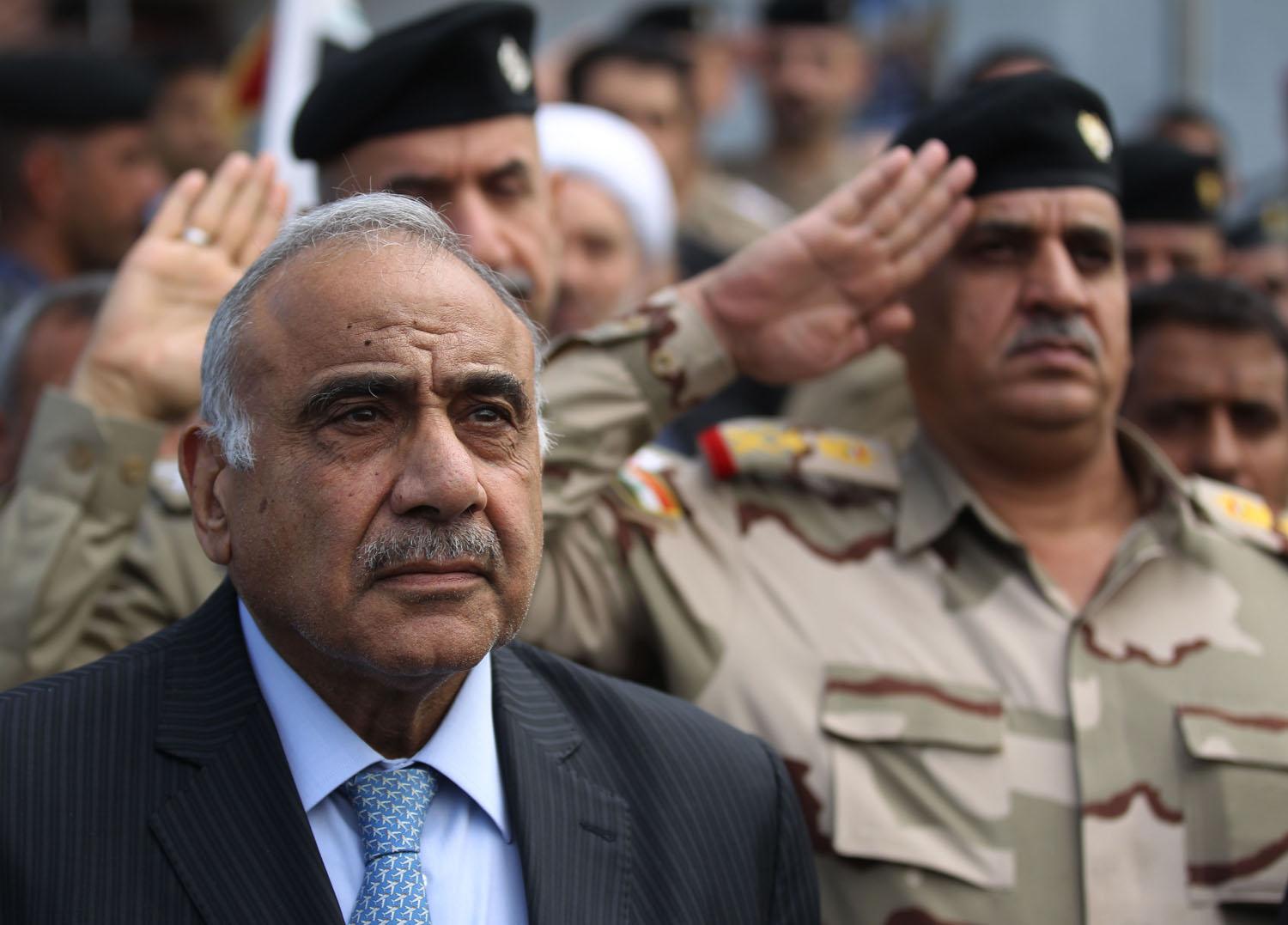 رئيس الوزراء العراقي عادل عبدالمهدي