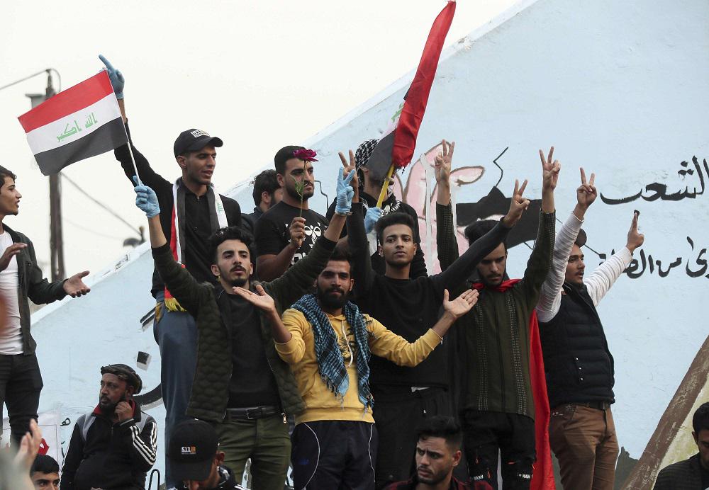 المحتجون في العراق