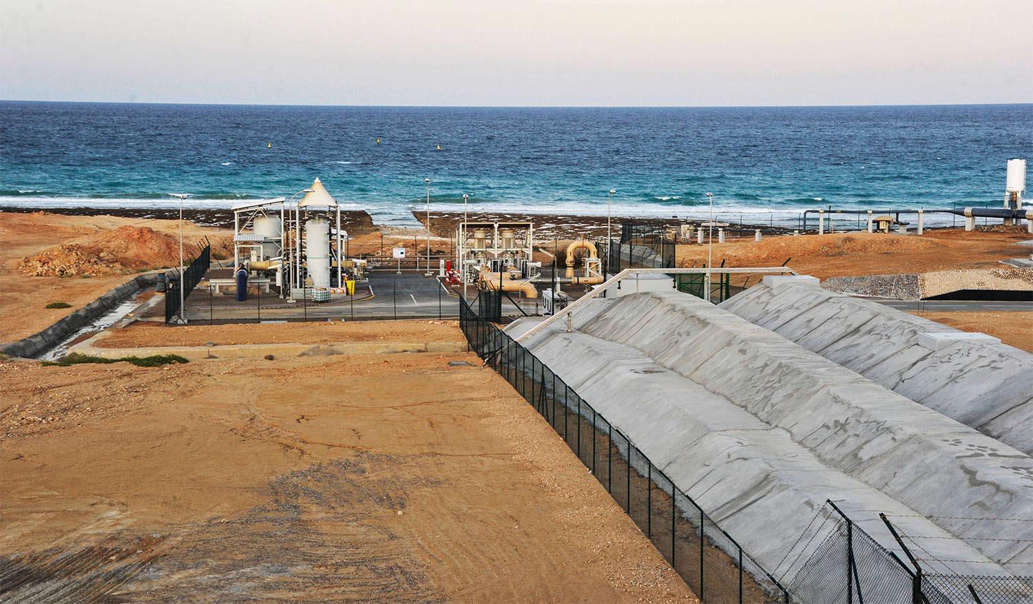 A view of a desalination plant in the Omani port city of Sur, south of the capital Muscat