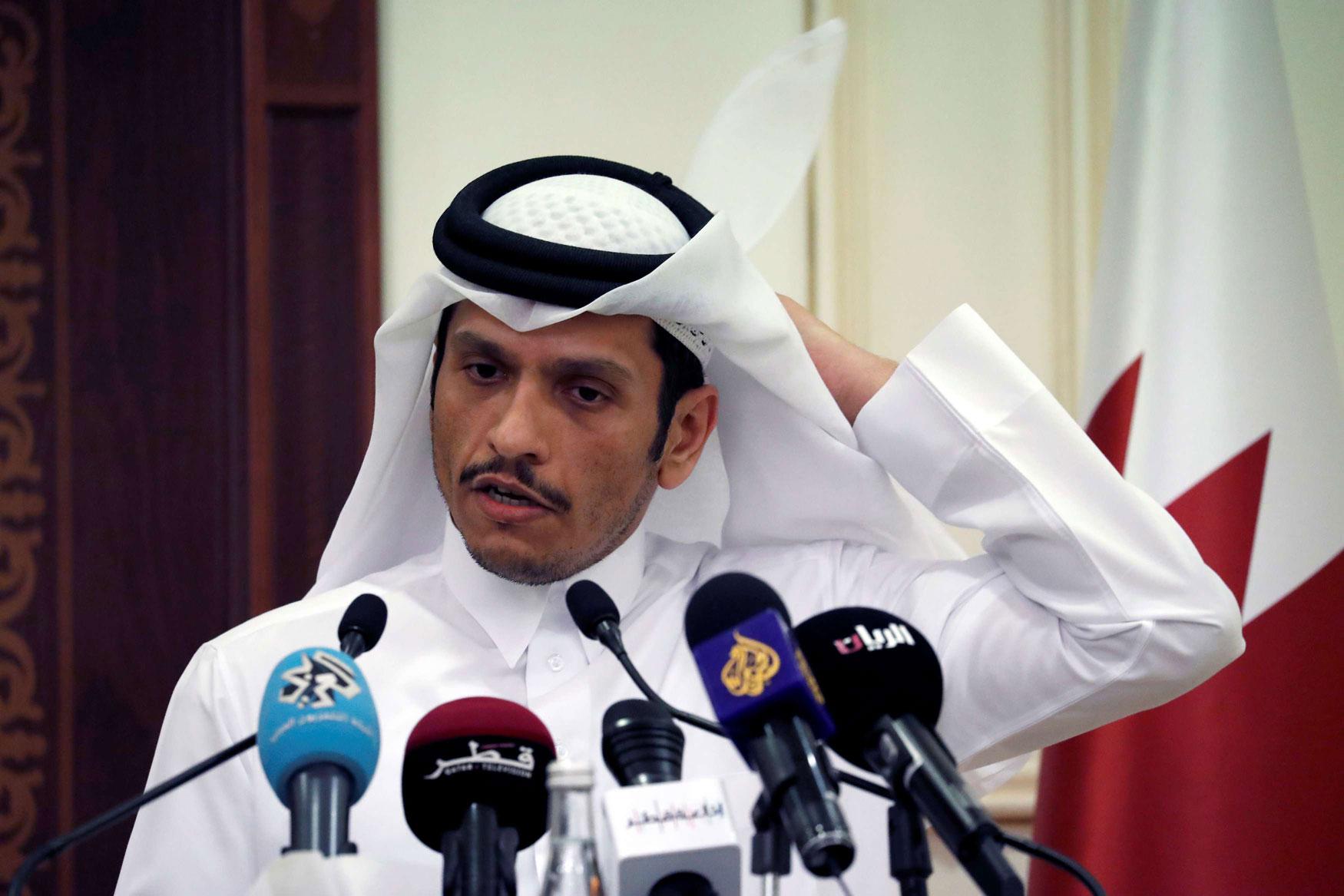وزير الخارجية القطري الشيخ محمد بن عبدالرحمن آل ثاني 