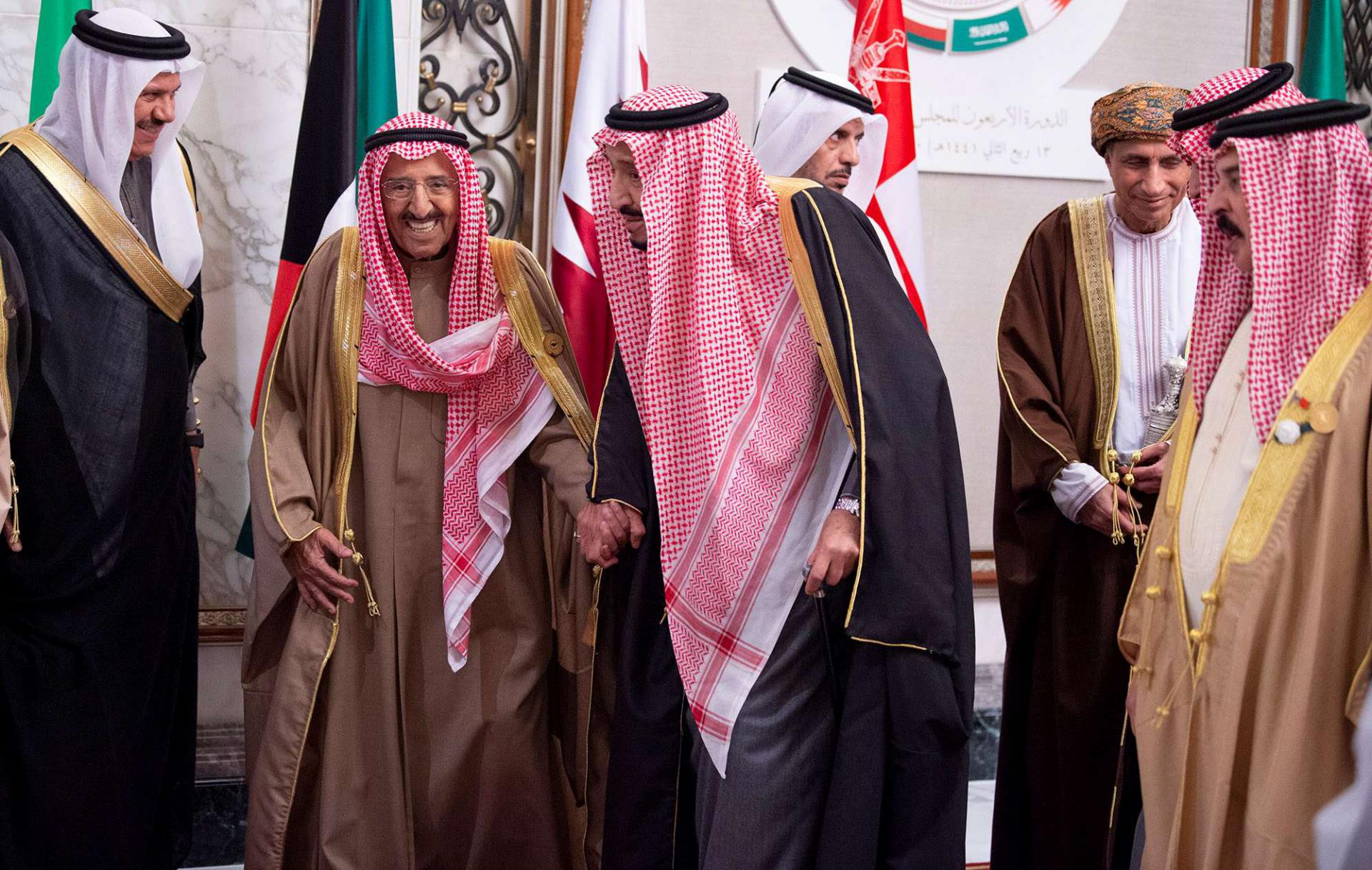 العاهل السعودي الملك سلمان وأمير الكويت الشيخ صباح الأحمد الجابر الصباح 