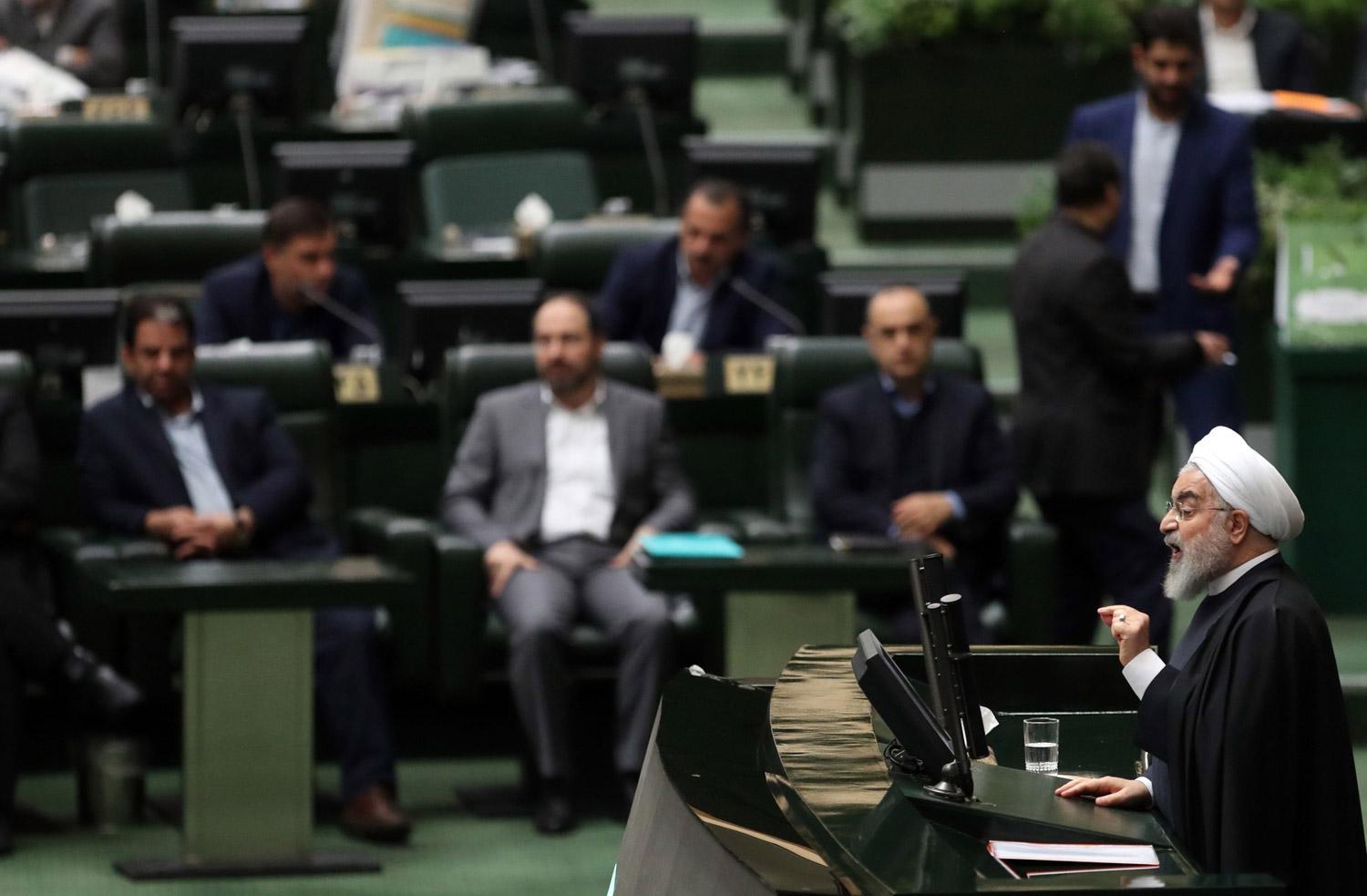 Iran's economy has been battered, with the International Monetary Fund forecasting it will contract by 9.5 percent this year