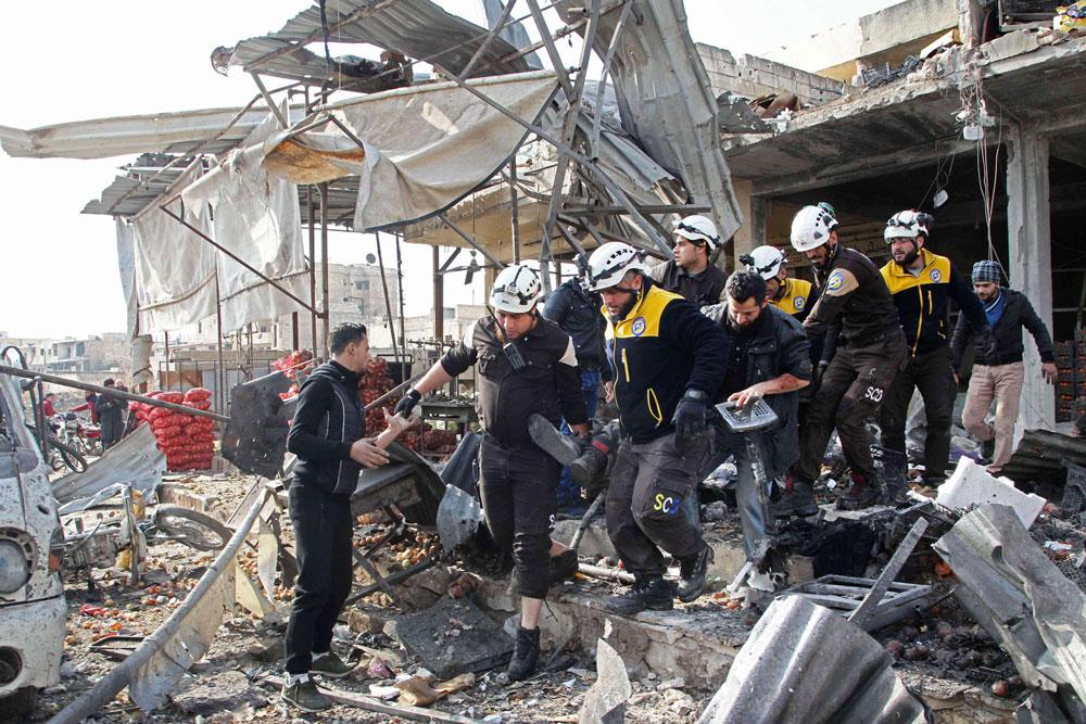 غارات سورية على معرة النعمان