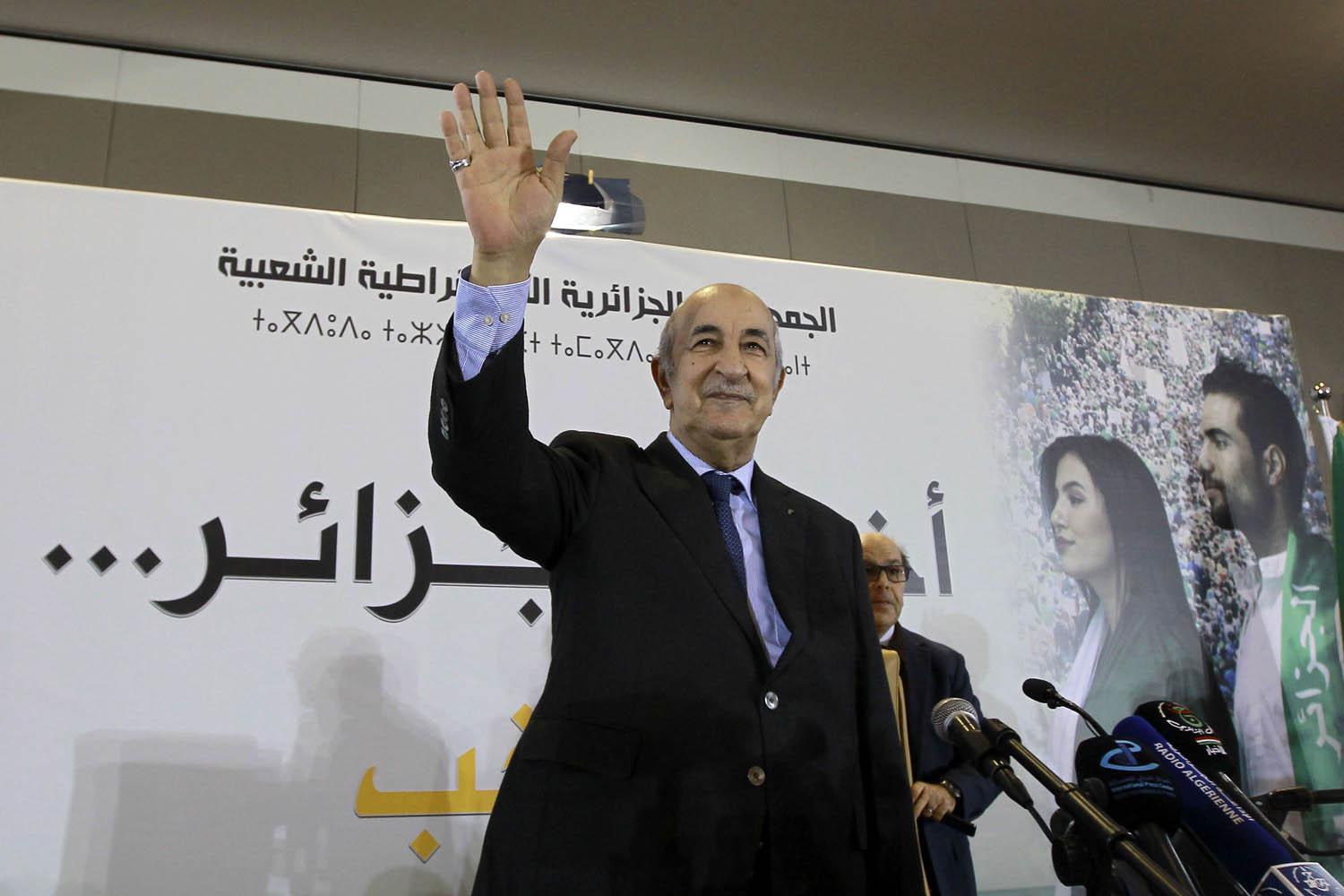 الرئيس الجزائري المنتخب عبدالمجيد تبون