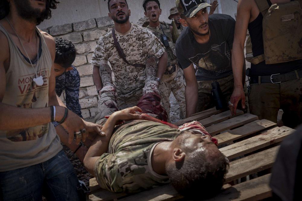 جرحى في صفوف المجموعات المسلحة الداعمة لحكومة الوفاق