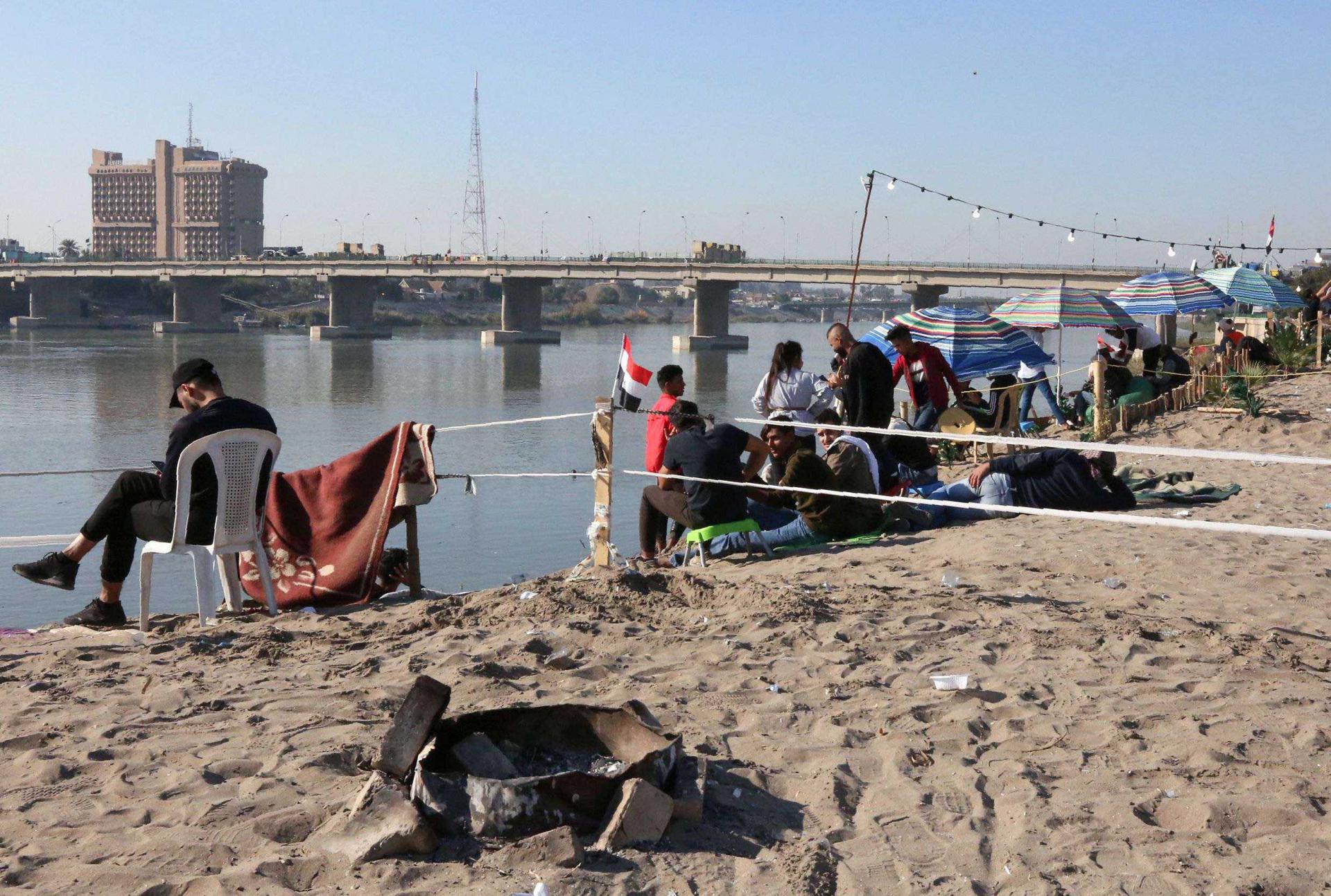 Tahrir Beach on the banks of the Tigris in Baghdad
