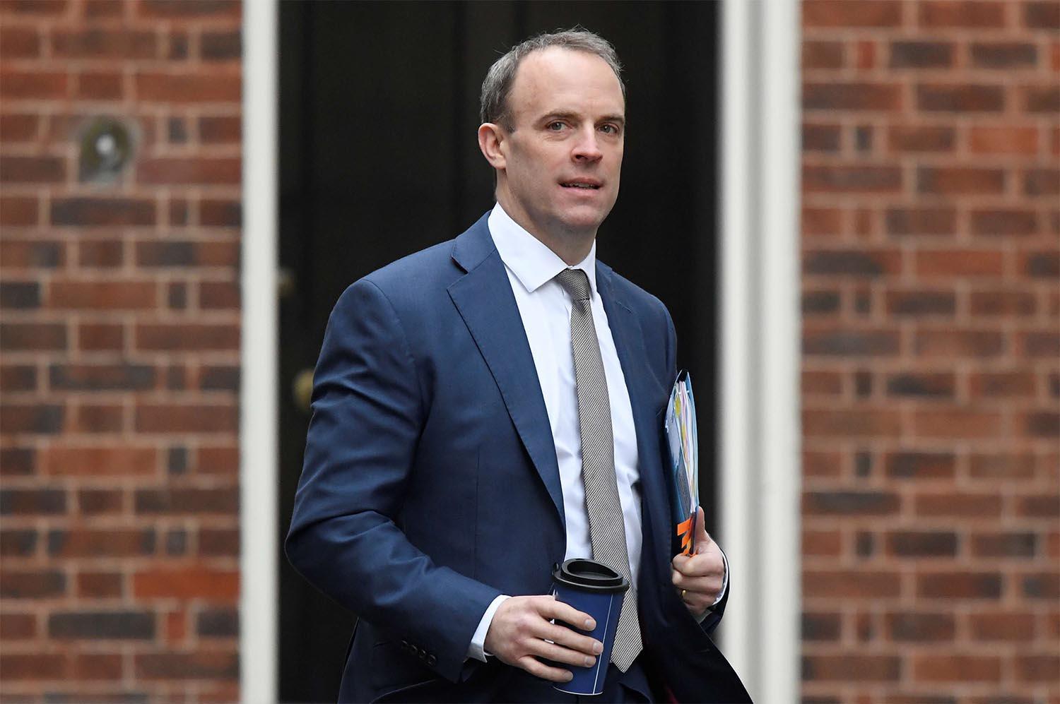 British Secretary Dominic Raab