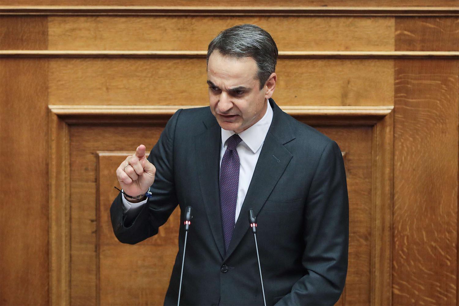 Greek Prime Minister Kyriakos Mitsotakis 