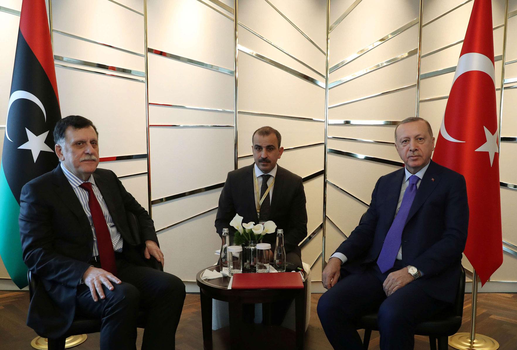 فائز السراج ورجب طيب أردوغان