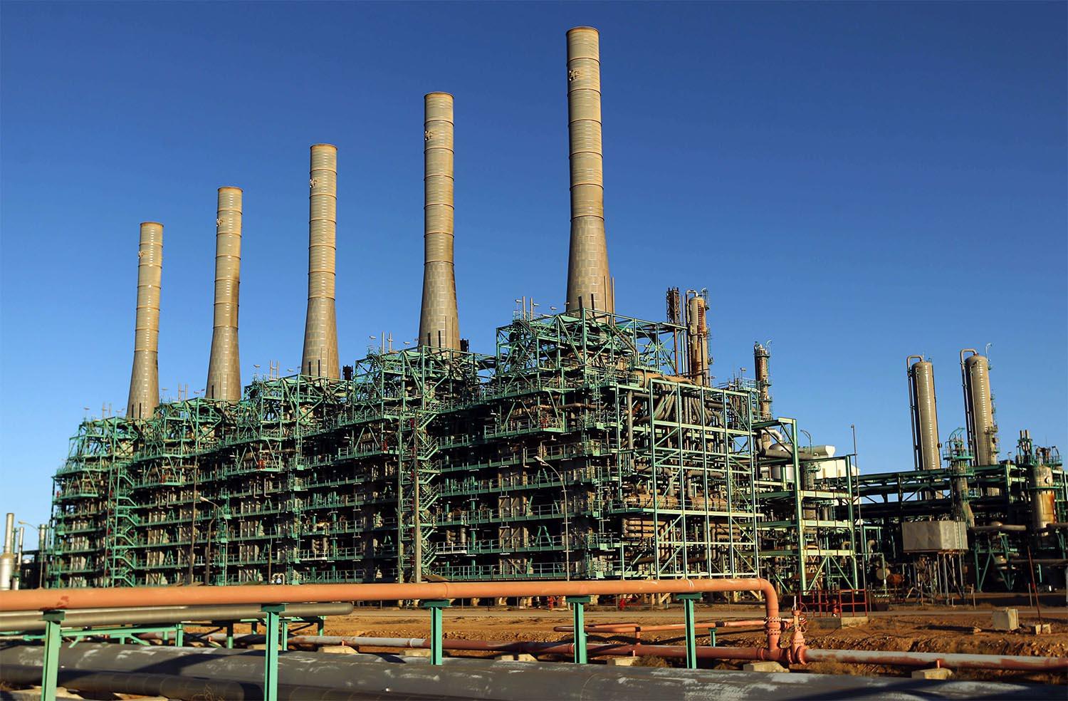 Oil refinery in Libya's northern town of Ras Lanuf