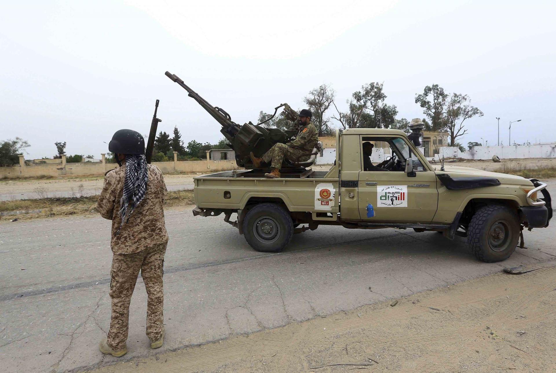 Italy has campaigned for rigorous enforcement of the UN arms embargo on its former north African colony 