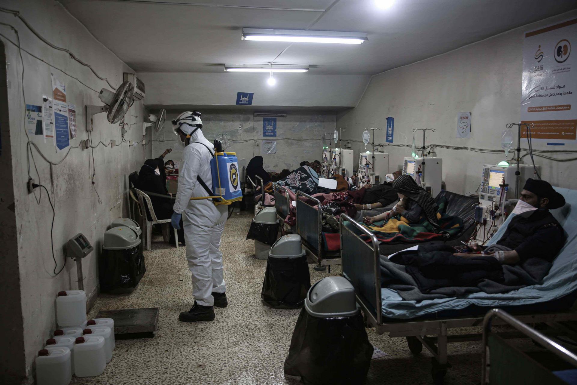 Technicians in Idlib have been trained to use the kits and laboratories in neighbouring Turkey would also be on standby to help if needed