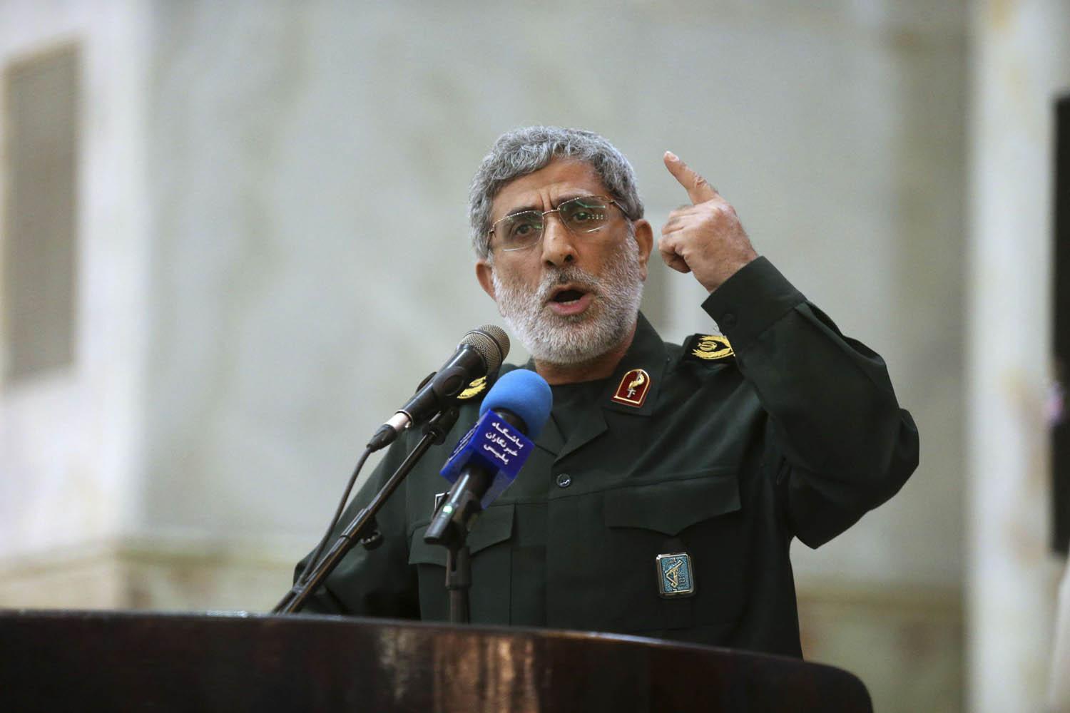 قائد فيلق القدس اسماعيل قاآني
