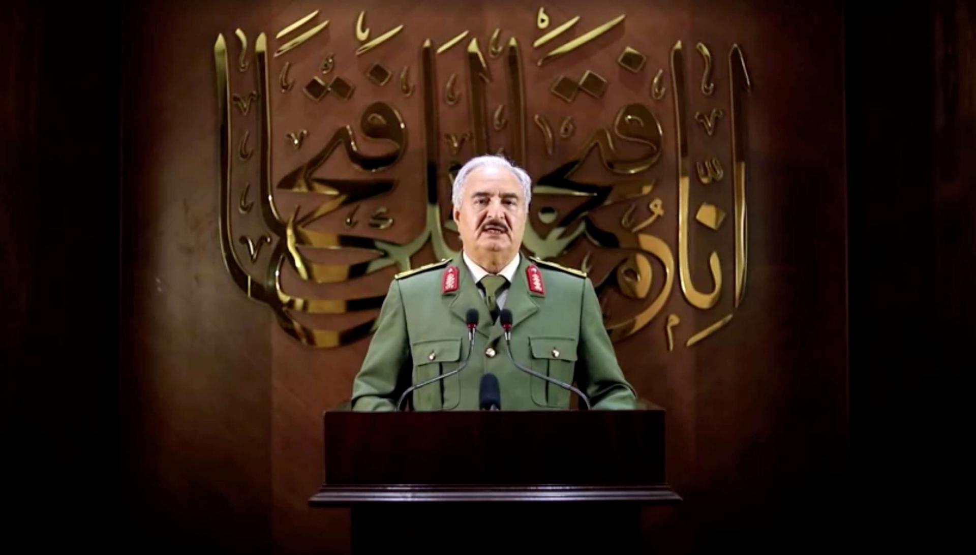 حفتر لم يوضح كيفية حصوله على التفويض الشعبي