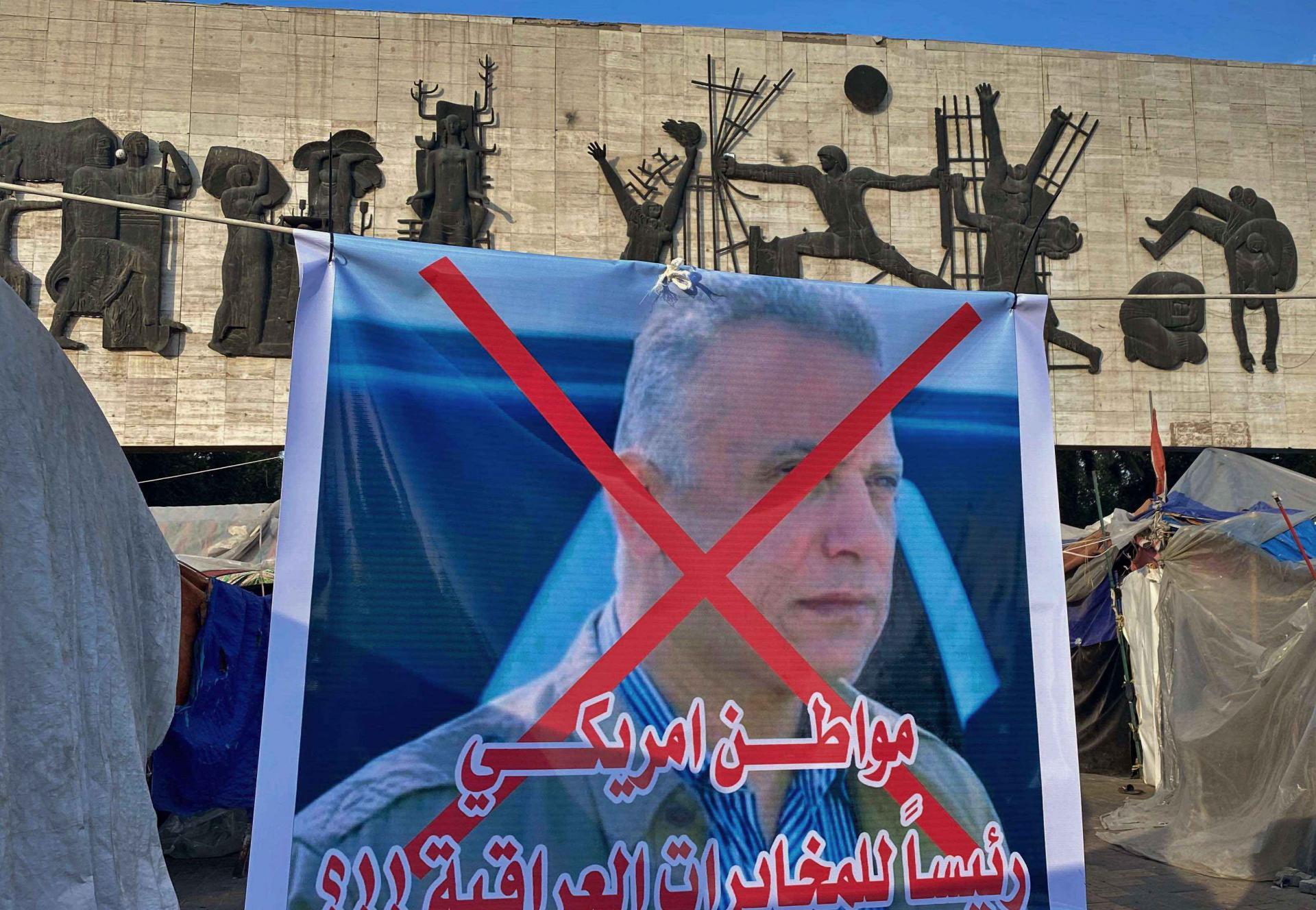 Kadhemi has expressed his admiration of protestors and their bravery, but people took to the streets to immediately reject his candidacy