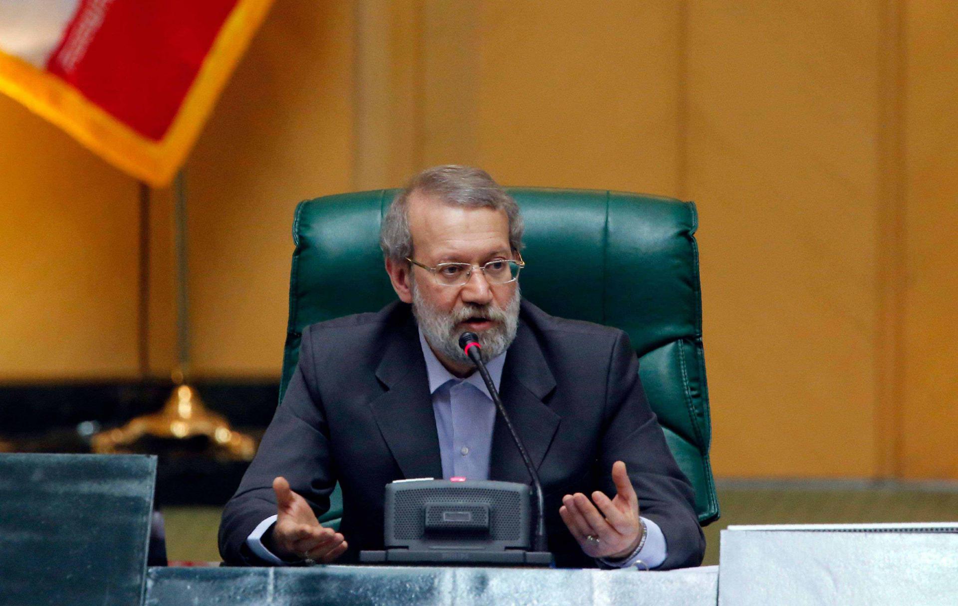 Speaker and veteran politician Ali Larijani was absent after testing positive for COVID-19 =