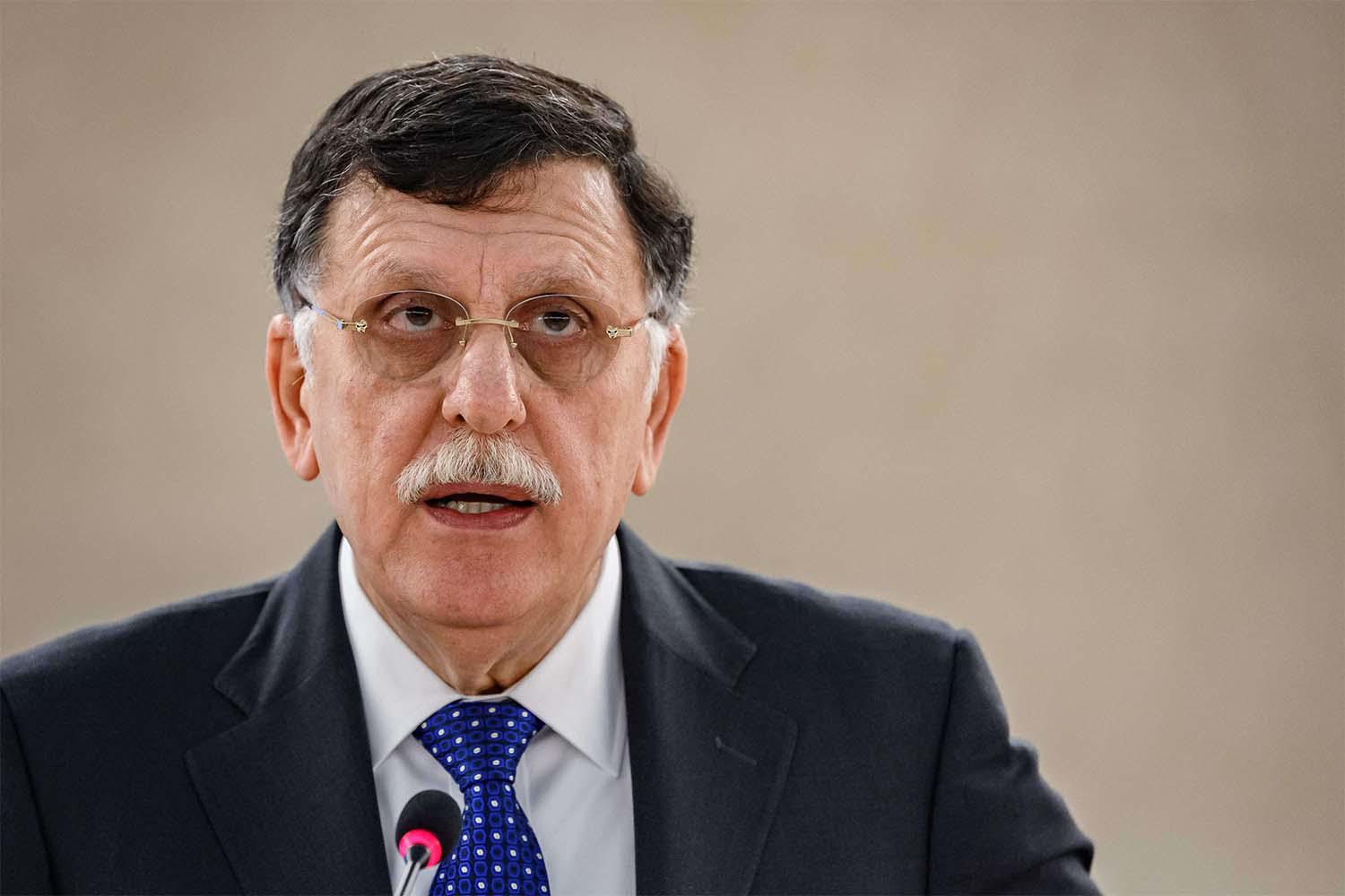 Libya's prime minister Fayez al-Serraj 