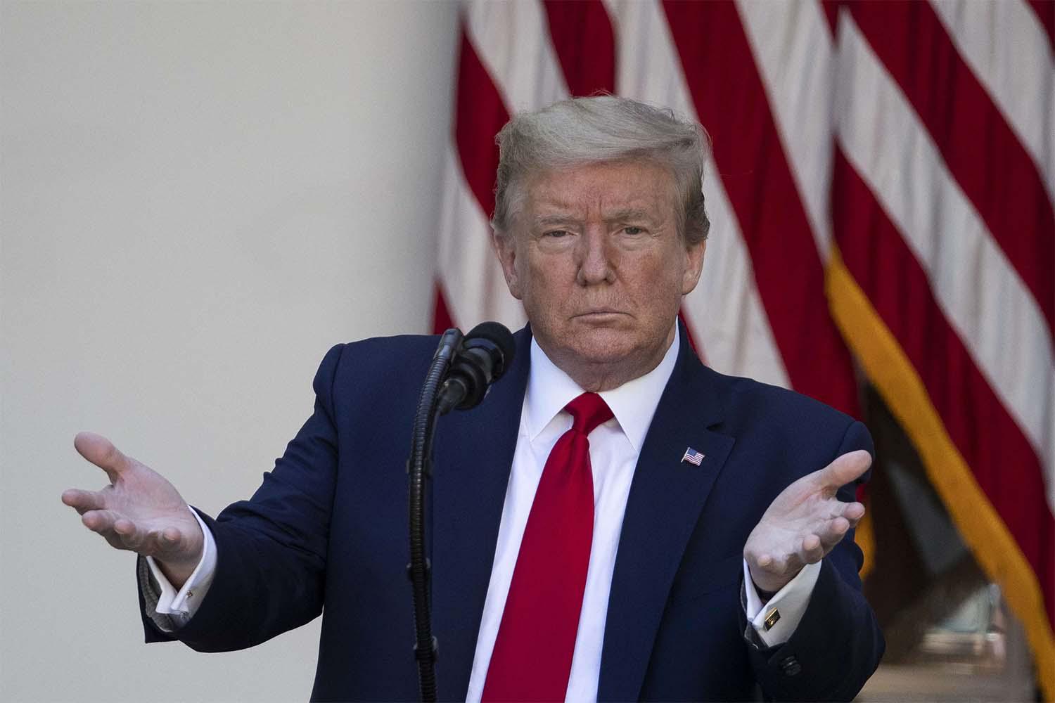 US President Donald Trump