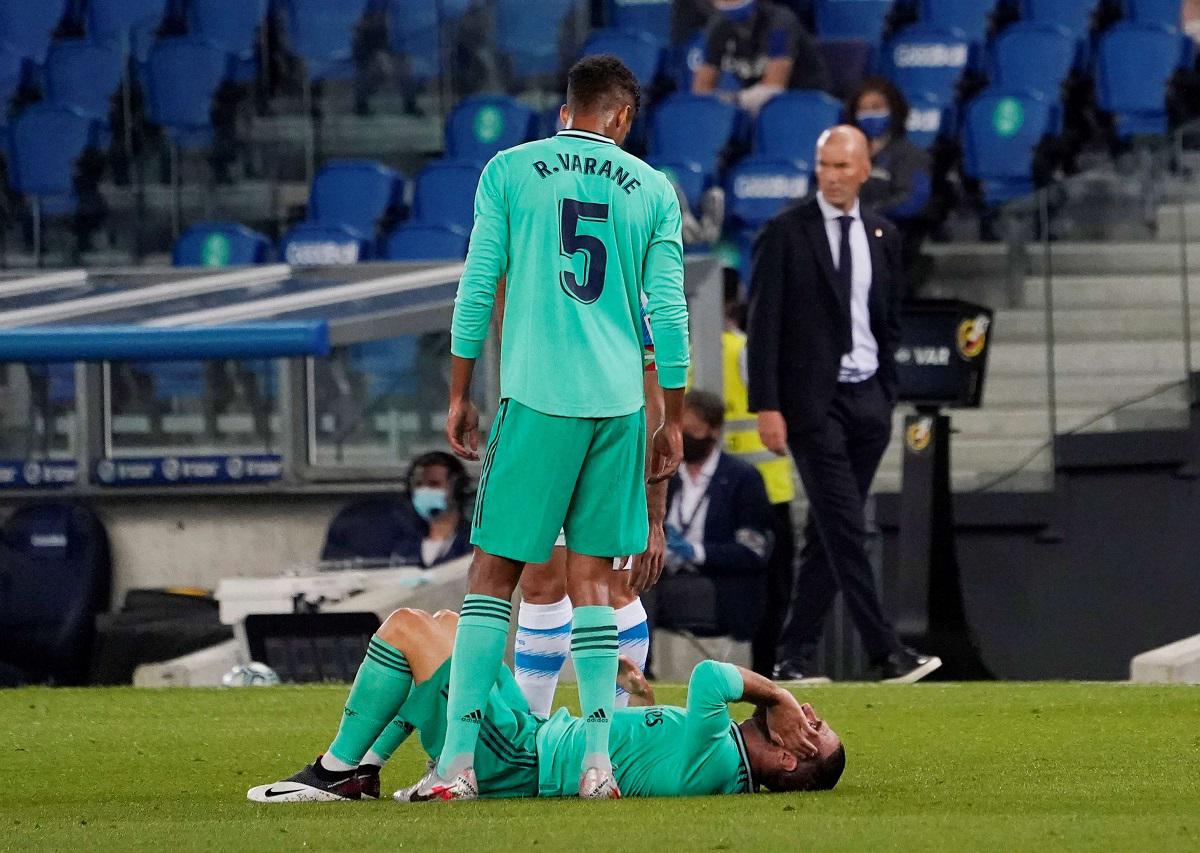 لاعب ريال مدريد داني كارفاخال بعد إصابته