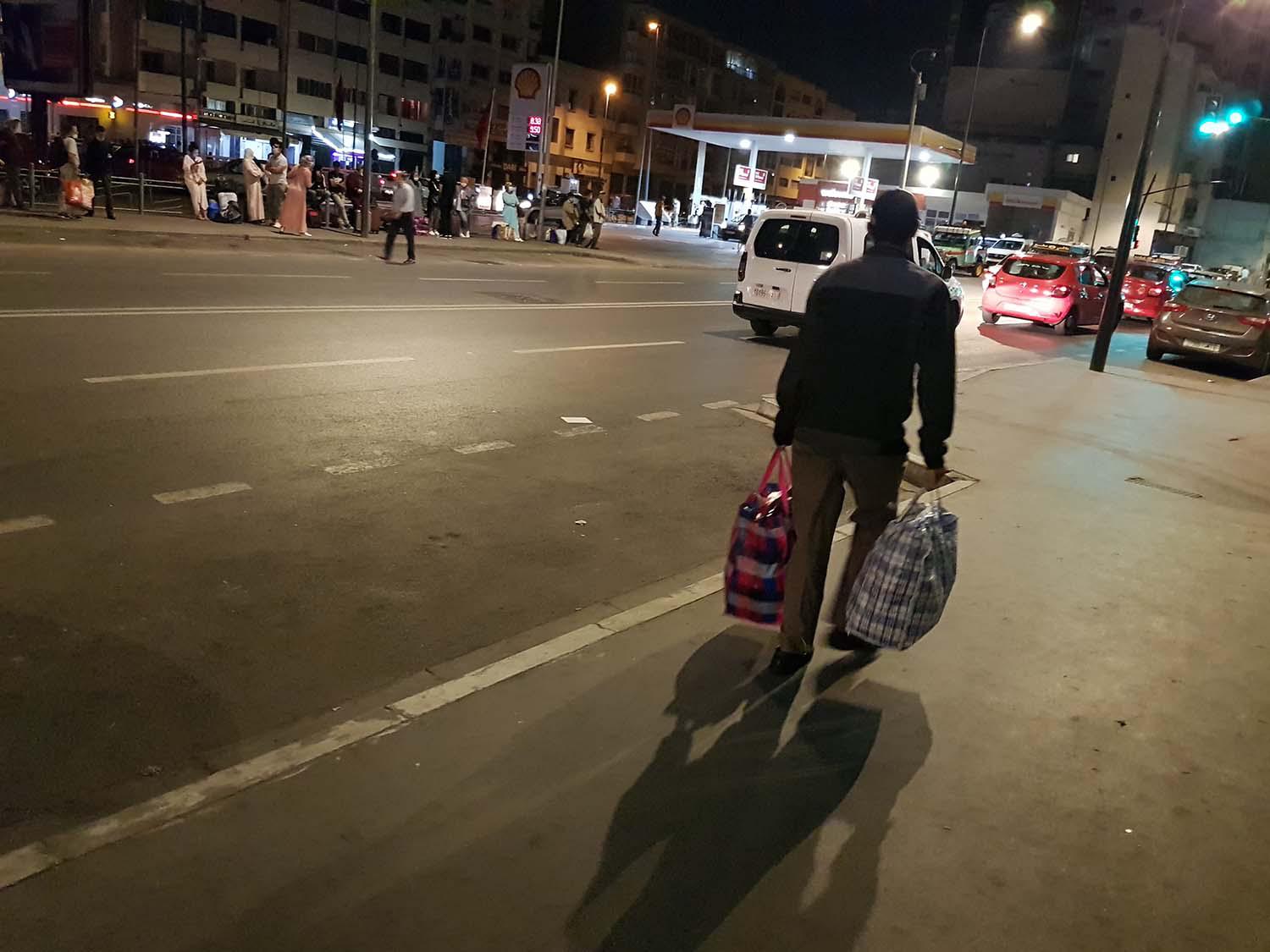 People rushing to make their journey back home to spend Eid al-Adha with their families