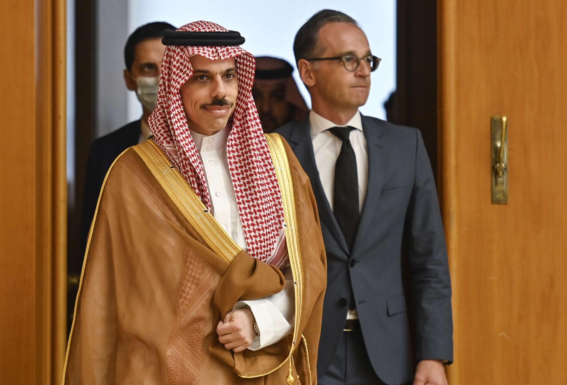 وزير الخارجية السعودي الأمير فيصل بن فرحان ونظيره الألماني هايكو ماس 