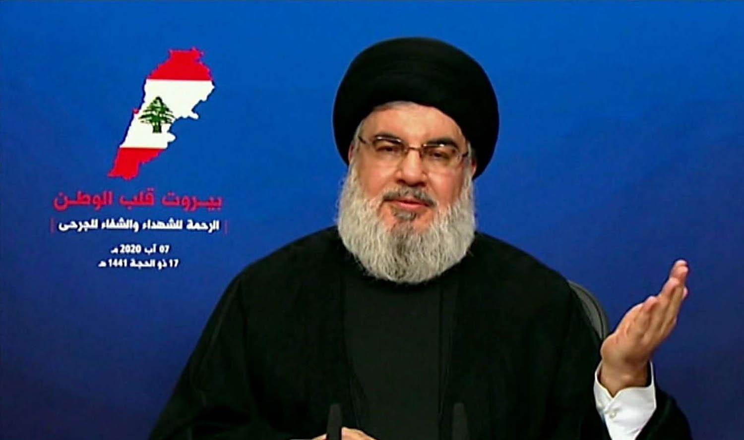 حسن نصر الله في كلمة مسجلة بعد انفجار بيروت