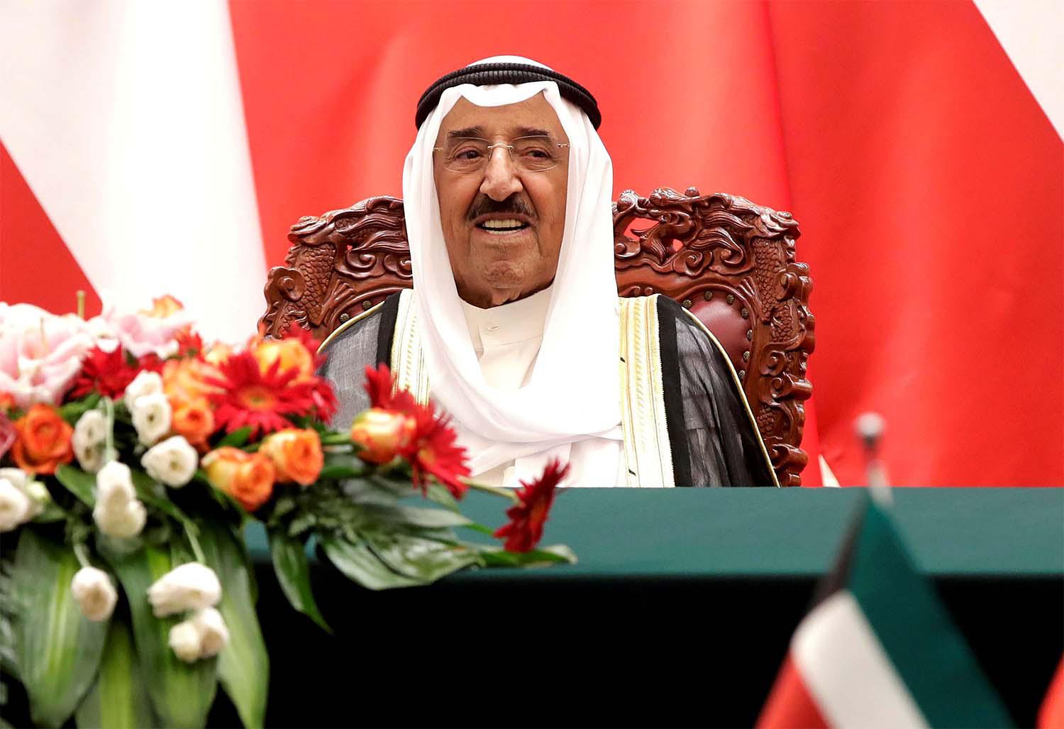 Emir Sheikh Sabah al-Ahmad al-Sabah is in the United States completing medical treatment 