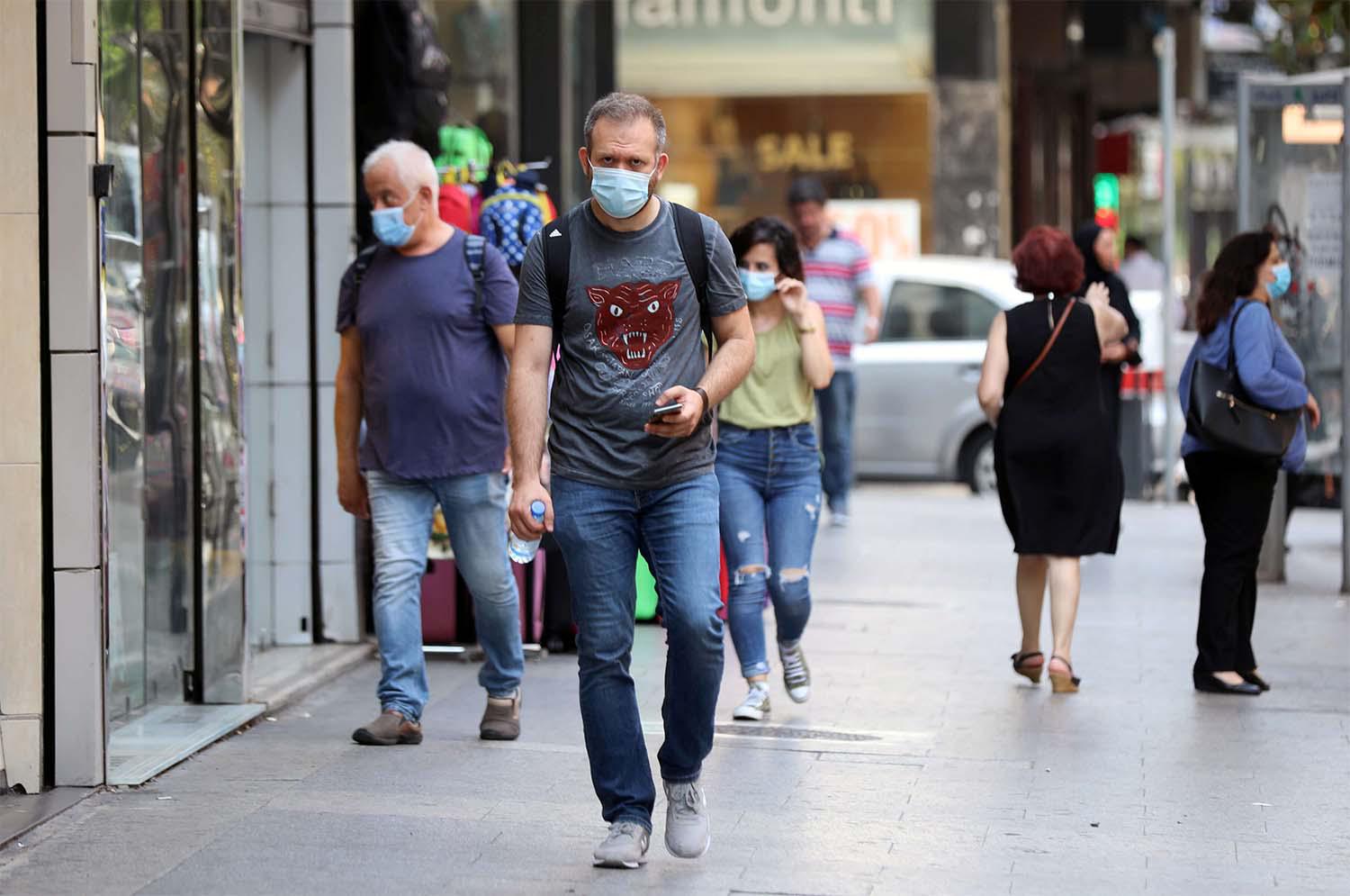 Lebanon registered a record 439 new coronavirus cases in 24 hours on Sunday