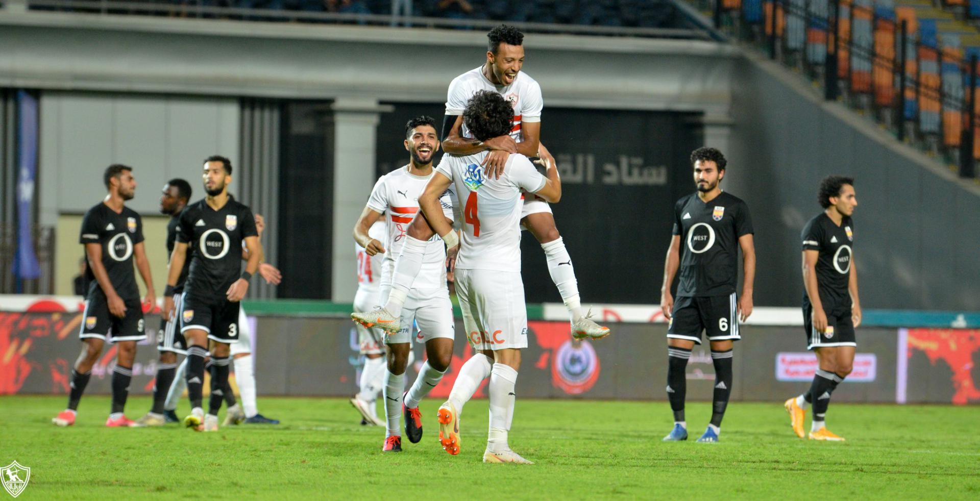 مباراة الزمالك والجونة (الصورة من حساب الزمالك على تويتر)
