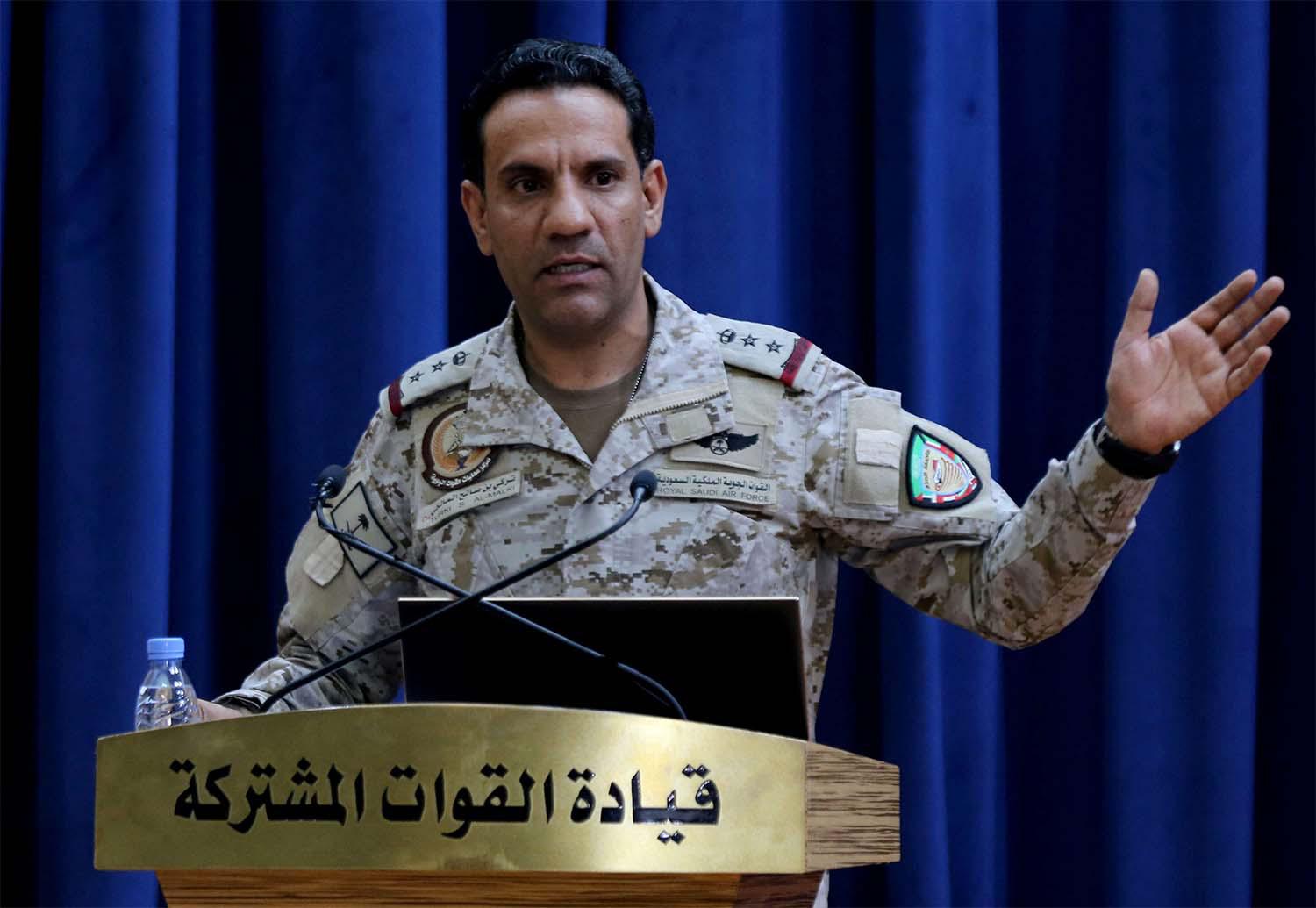 Official spokesperson for the Saudi-led coalition fighting in Yemen, Colonel Turki Al-Malik