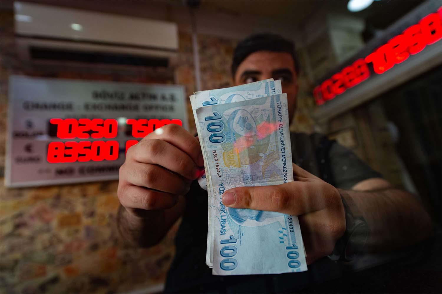 Turkish lira has lost about 20% this year despite central bank intervention 