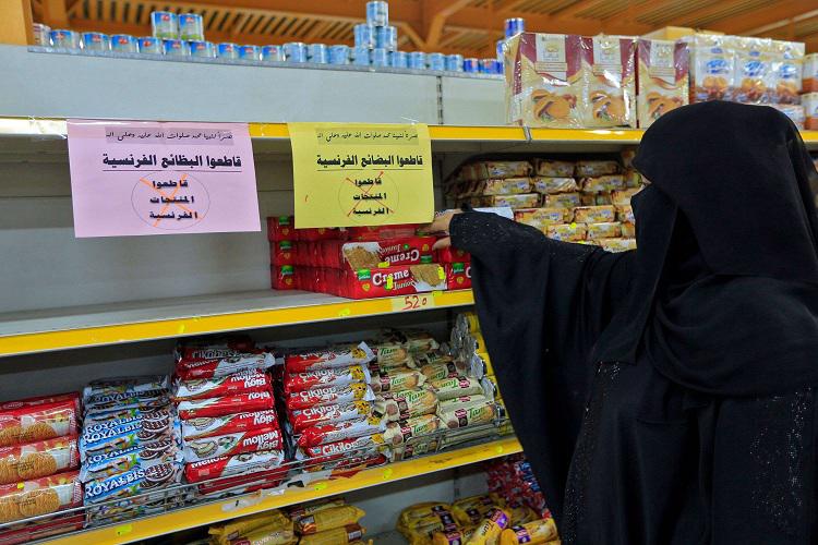 بعض المنتجات الفرنسية أزيلت من رفوف متاجر بالشرق الأوسط 