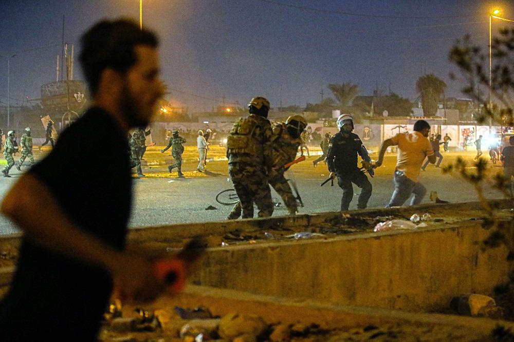 المحتجون في العراق