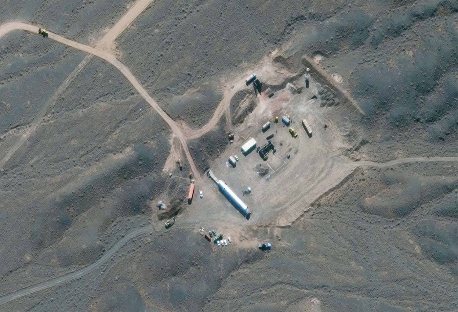 Satellite image shows Iran's Natanz Nuclear Facility in Isfahan